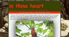 Desktop Screenshot of inthineheart.com
