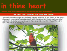 Tablet Screenshot of inthineheart.com